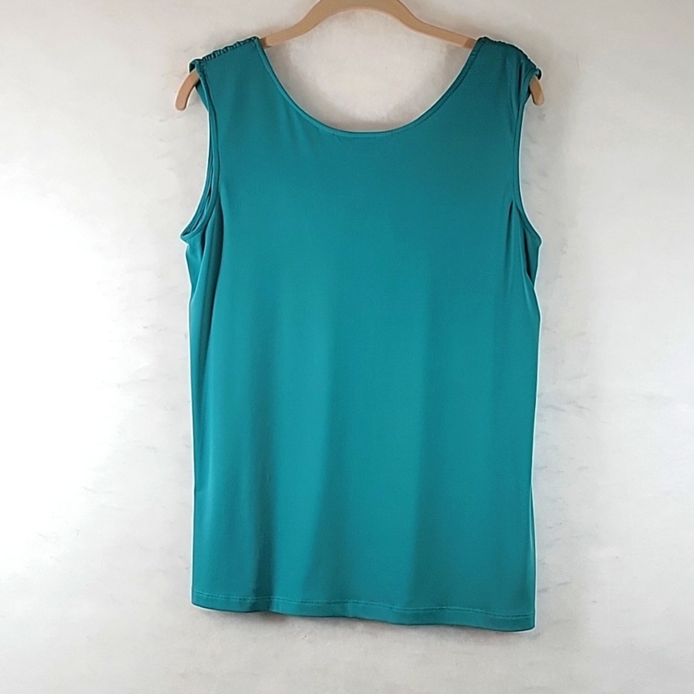 Susan Graver Drape Collar Sleeveless Top Size M - Picture 7 of 7